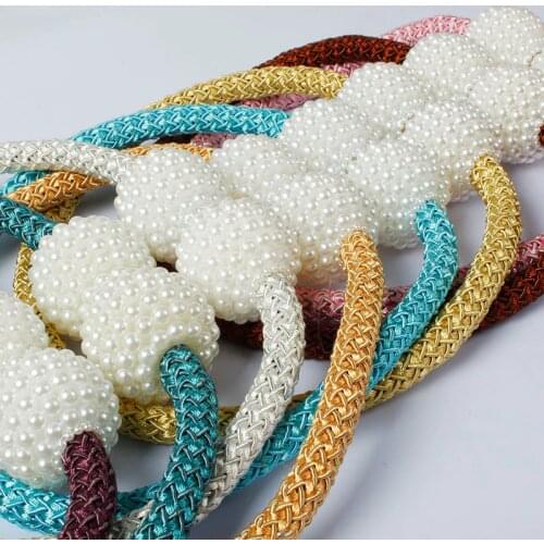 1PCS Pearl Magnetic Curtain Clip Curtain Holders Tieback Buckle Clips Hanging Ball Buckle Tie Back Curtain Accessories Home Dec