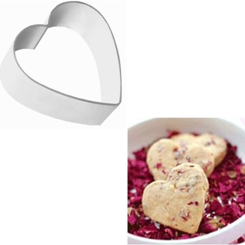 Love Heart Shape Cookie Baking Metal Cutter Mold Biscuit Cake Confectionary Soap Sugar Craft Bakeware For Valentines Day Gift