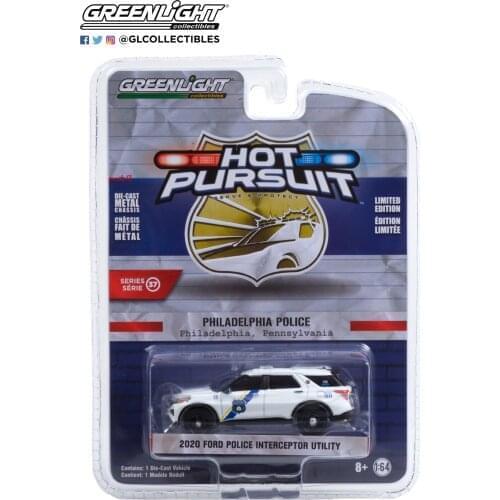 GreenLight 1:64 2020 Ford Interceptor Utility alloy model Car Diecast Metal Toys Birthday Gift For Kids Boy