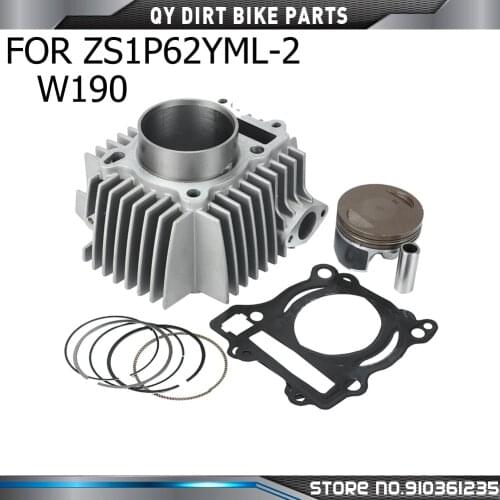 Motorcycle Engine Cylinder Piston Gasket Kit For 62mm Bore ZongShen ZS 190cc Z190 W190 1P62YML-2 Engine Dirt Pit Bike Atv Quad