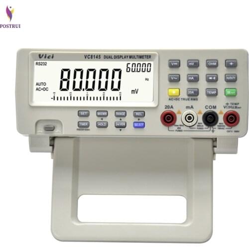 VC8145 Desktop Digital Multimeter High Accuracy Dual Display Multimeter Autoranging Digital Bench Top Multimeter