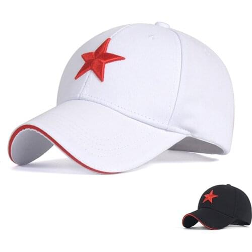 New Arrival Baseball Cap Unisex Hat Five-pointed Star 3D Embroidery Cap High Quality Men Hats Cotton Caps