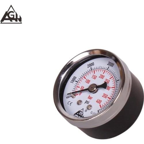 New PCP Pump compressor High Pressure Gauges Manometer OIL FREE 40mpa/400bar/6000psi 40mm Diameter M10*1 thread