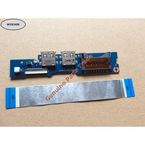 Genuine New FOR Samsung NP530 Series Power Button USB SD Card Board with cable BA92-09691A NP530U3B