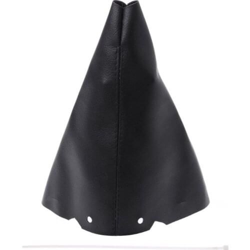 T3ED PU Leather Dustproof Cover Gear Stick Gaiter Shift Lever Boot For Peugeot 307 SW CC