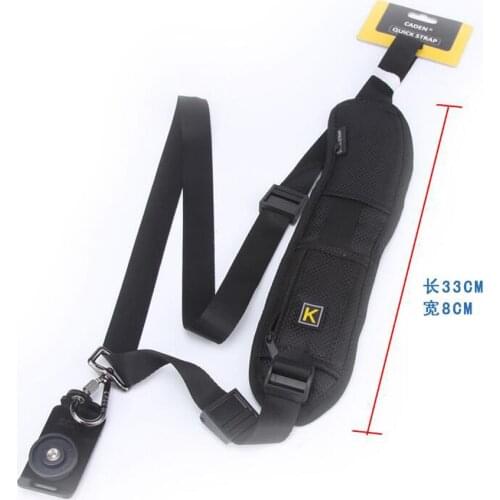 Quick Rapid Carry Speed Sling Strap For Dslr Camera 7D II D800 A77 5D Mark III 60D Black Adjustable