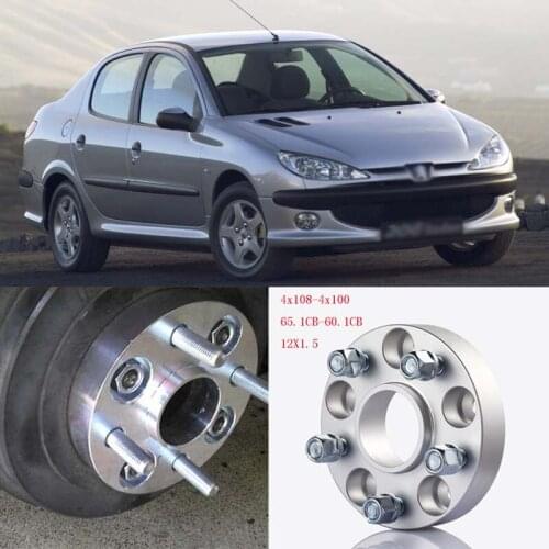 Teeze 4Pcs 4x108 65.1CB to 4x100 60.1CB Conversion Hub Centric Wheel Flange Spacers Adapters