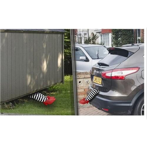 Halloween Decoration Skeleteen Wicked Witch Legs Home Car Decor Crushed Witches Feet With Ruby Slippers Yard Decoration Props