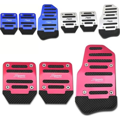 Universal aluminum non-slip car pedal car model for renault scenic cc chevrolet niva renault captur passat b4 skoda fabia bmw
