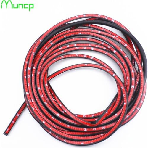 5 meters Car Door Seal Strip Big D Small D-type Waterproof Trim Sound Insulation auto rubber seal Strips For Citroen C-Quatre
