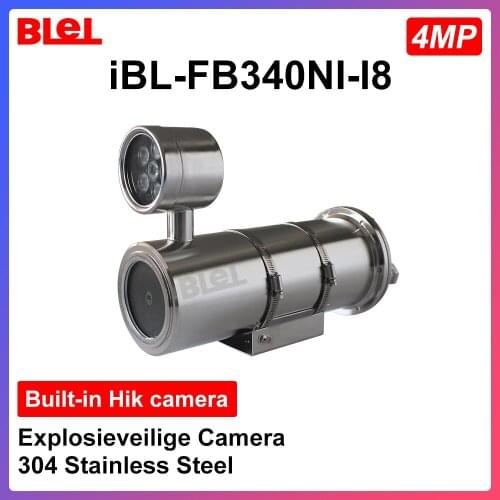HIKVISION Explosion-proof Camera 4MP Built-in Hik camera 304 Stainless Steel Explosieveilige Support PoE Hik-Connect app IR 80m