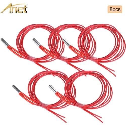 8PCS/lot Anet 3D Printer Parts Single End Cartridge Heater Heating Tube Heat Pipe 1M 12V 40W for RepRap i3 Anet 3D Printer