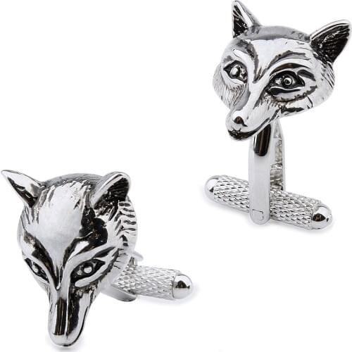 Vivid Fox Cuff links for Mens Clothing Accessories Animal Design Cufflinks