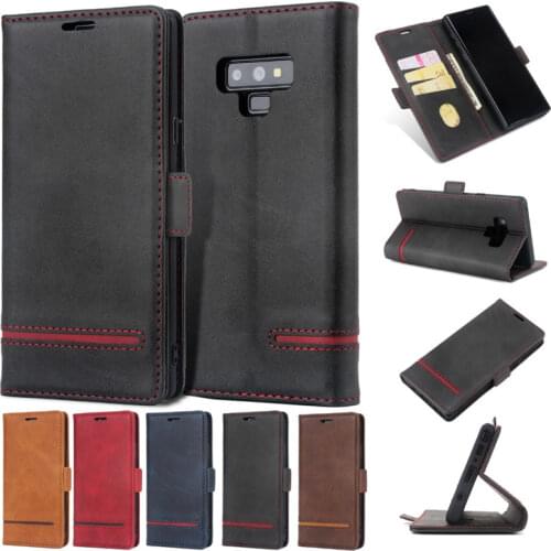 Protective Sleeve Shockproof Wallet Bracket for Samsung Galaxy S9 S8 Plus Samsung Note 8 9 flip Cover