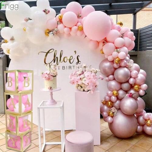 Gold Baby Shower Paperboard Box Baby Shower Boy Girl BabyShower 1st Birthday Party Decorations Baby Shower Decor Wedding Decor