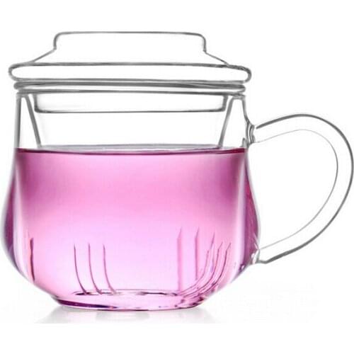 1PC Hot Sale Heat resistant glass teapot tea pot with infuser and lid 300ml for Coffee & Tea Sets JN 1023