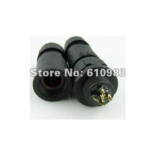 10 sets\lot) Wholesale Waterproof Connector adapter LED Light 5Pin M14 connector
