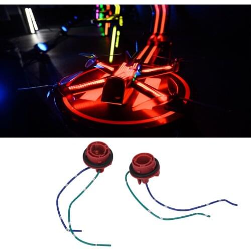 2pcs 1156 12V LED Bulb Adapter Wiring Harness Socket for Turn Signal Tail Lights DRL Lamps ABS + Copper Wire