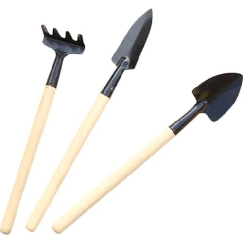 3pcs/set Planting Tools Indoor Flowers Mini Spade Shovel Harrow Set Maintenance Gardening Hand Tools Plant Kit Set