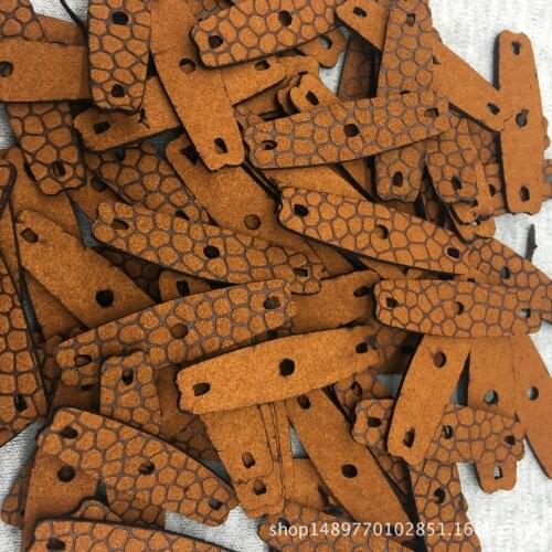 50PCS/100PCS Microfibe Leather Slingshot Pouches with Holes Outdoor Hunting Slingshots Catapults Accessories Pouches For Bow