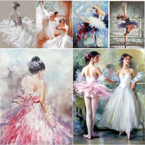 5D DIY Diamond Painting Ballet Square Diamond Mosaic Embroidery Home Furnishing