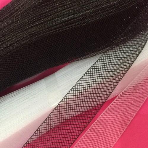 Clothing Accessories Hard Elastic Net Edge Dance Skirt Material Ponytail Fishbone Network Chunky Mesh Belt Crinoline 40 M