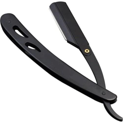 U-001 Clamshell Razor Can Be Worn Steel Beard Razor-Stainless Matt Black