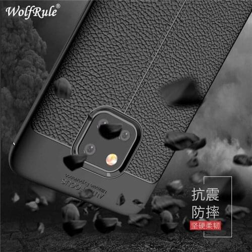 WolfRule Case Huawei Mate 20 Pro Cover Shockproof Luxury Leather TPU Back Case For Huawei Mate 20 Pro Fundas Mate 20 Pro 6.39"