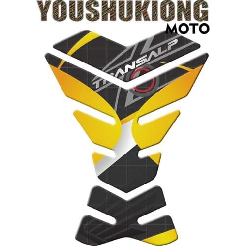 For TRANSALP Tank Pad Decorative Protector High Quality 3D Resin Sticker Pad Filler Reflective Tankpad