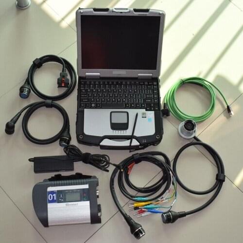 Mb star diagnostic tool sd c4 connect with cf-30 laptop pre-installed 2020.12v ssd software super for mecedes star diagnosis