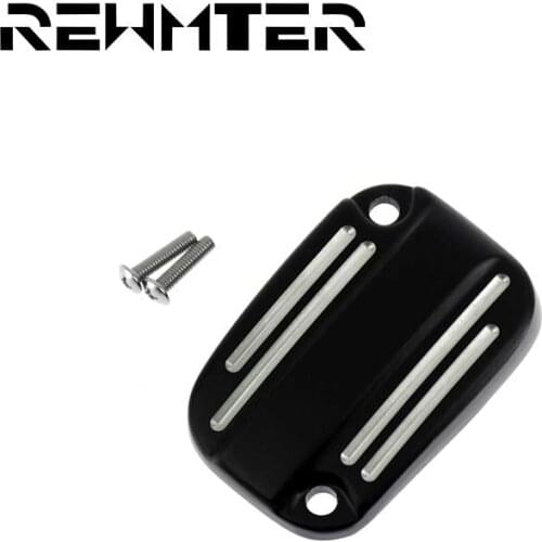 Chrome Motorcycle Brake Fluid Reservoir Master Cylinder Cover for Harley Touring V-Rod Street Electra Glide Road King 2007-2015