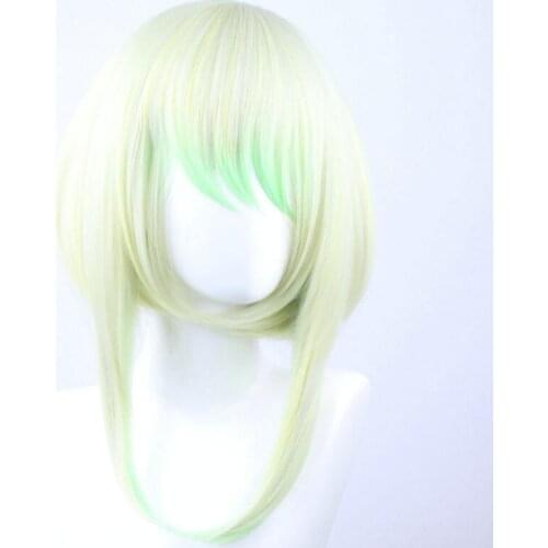 Anime Light Green Wig Cosplay Fire Emblem ThreeHouses Byleth Beleth Costume Men Women Heat Resistant Synthetic Hair Party Wigs