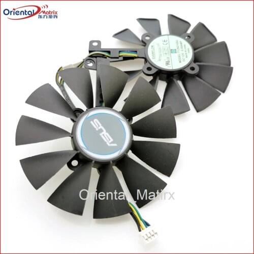Free Shipping Original T129215SU 12V 0.5A 87mm VGA Fan For ASUS GTX1050TI GTX1060 GTX1070 RX480 Graphics Card Cooler Cooling Fan