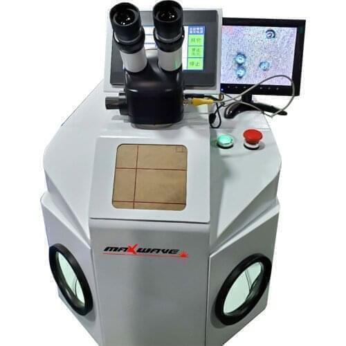 Maxwavelaser stainless steel gold jewelry jewellery desktop portable small mini yag 200w ccd laser welding machine for metal