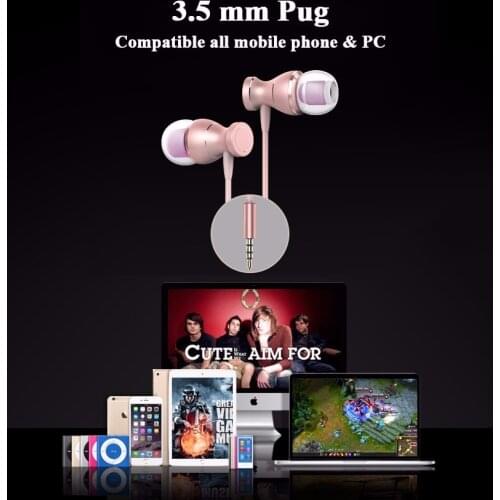 Magnetic Wired Stereo in-Ear Earphones Super Bass Headset Earbuds Earphone For Huawei Samsung SmartPhone elari Headset