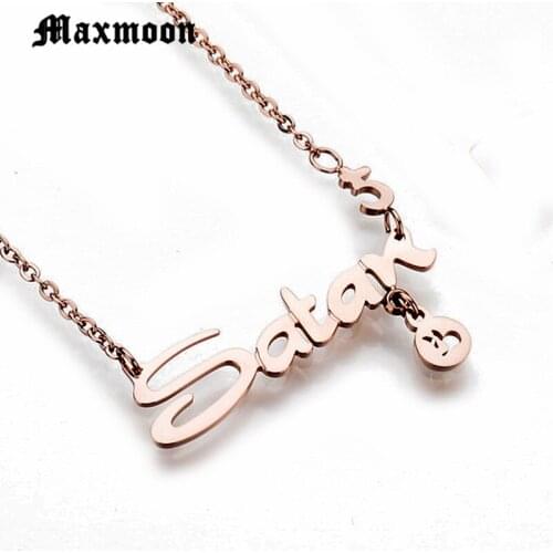 Maxmoon new arrival fashion jewelry Stainless Steel jewelry Capricorn Pendent Necklace Hot Style with extender chain