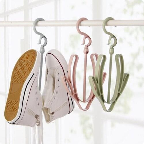 Multifunctional Foldable Shoes Hanger Wind-proof Shoe Storage Hanging Hook Home Storage Hanging Tools Sink Drying Rack