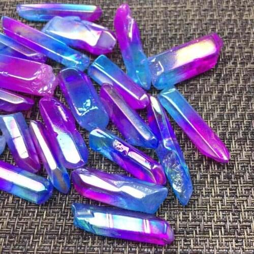 Aura quartz crystal specimen gemstones natural mineral stone home decor modern spiritual reiki healing