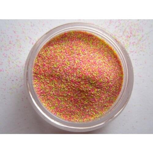 Small size Pink Yellow and Purple Solvent Resistant Glitter Mix for Nail Art