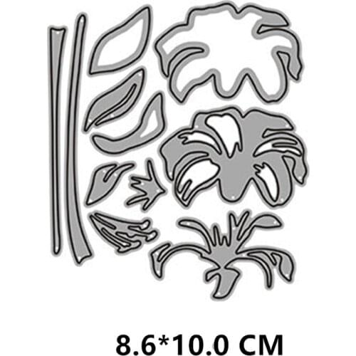 2021 New Lily Layer Combination Cutting Dies DIY Scrapbooking Embossing Paper Photo Frame Stamps Crafts Template Mould Stencils