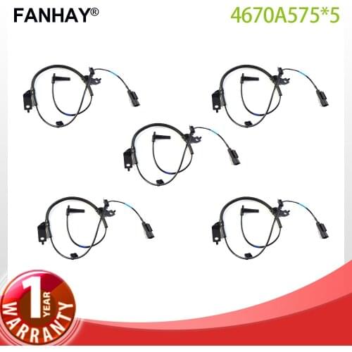 New 5PCS Front Left ABS Wheel Speed Sensor 4670A575 For Mitsubishi Lancer Outlander S11130 4670A031 SU12583 High Quality