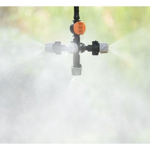 Greenhouse Hanging cross water sprayers Fog nozzle Atomizing fog WATER SPRAY To Drip irrigation garden 1set