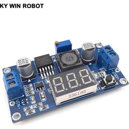 DC Buck Step Down Module LM2596 DC/DC 4.0~40V to 1.25-37V Adjustable Voltage Regulator With LED Voltmeter