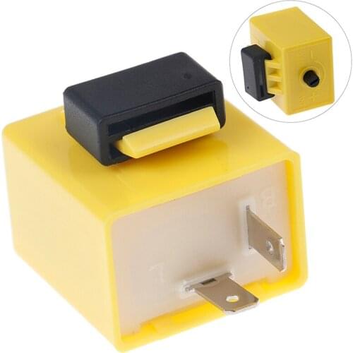 Brand New 12V 2 Pin Adjustable Frequency LED Flasher Relay Turn Signal Blinker Indicator For Motorbike Accessories