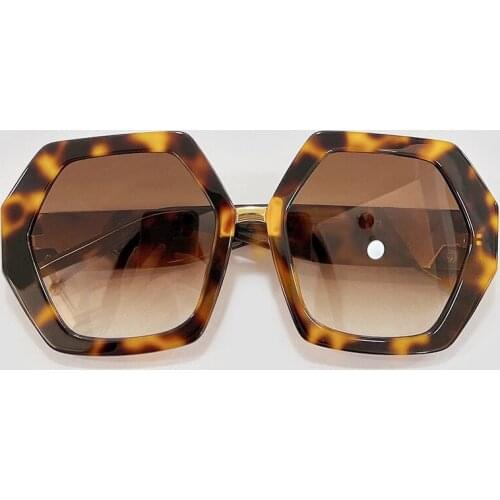 Classic Hexagon Sunglasses Women Men 2021 Brand Designer Retro Acetate Frame Shades UV400 Oculos Feminino With Box