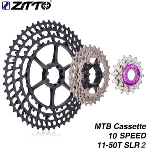 MTB Cassette 10 Velocidade 11 50 10v Speed 11-50T SLR2 For M7000 m6000 10s 50T k7 360g CNC Freewheel Bicycle Sprockets