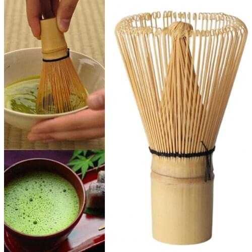 Japanese Style Tea Powder Whisk Handmade Bamboo Easy to Clean Quick Mixing Matcha Green Tea Whisk for Household Kitchen