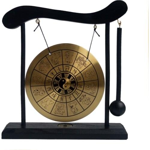 Zen Art Brass Feng Shui Desktop Zodiac Gong W Free Fengshuisale Red String Bracelet W1649