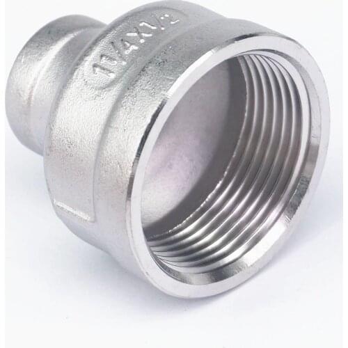 1/2" BSP to 1-1/4" BSP Female Thread 304 Stainless Steeel Concentric Reducer Connector Pipe Fitting water air oil