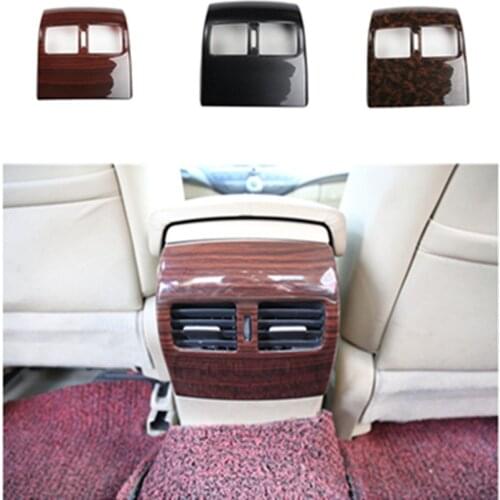 1pc ABS carbon fiber grain or wooden grain rear air conditioning outlet decoration cover for 2008-2013 HONDA Accord 8 MK8